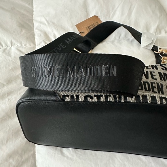 NWT Steve Madden Bbllie Crossbody Bag Black Gray - Picture 8 of 11